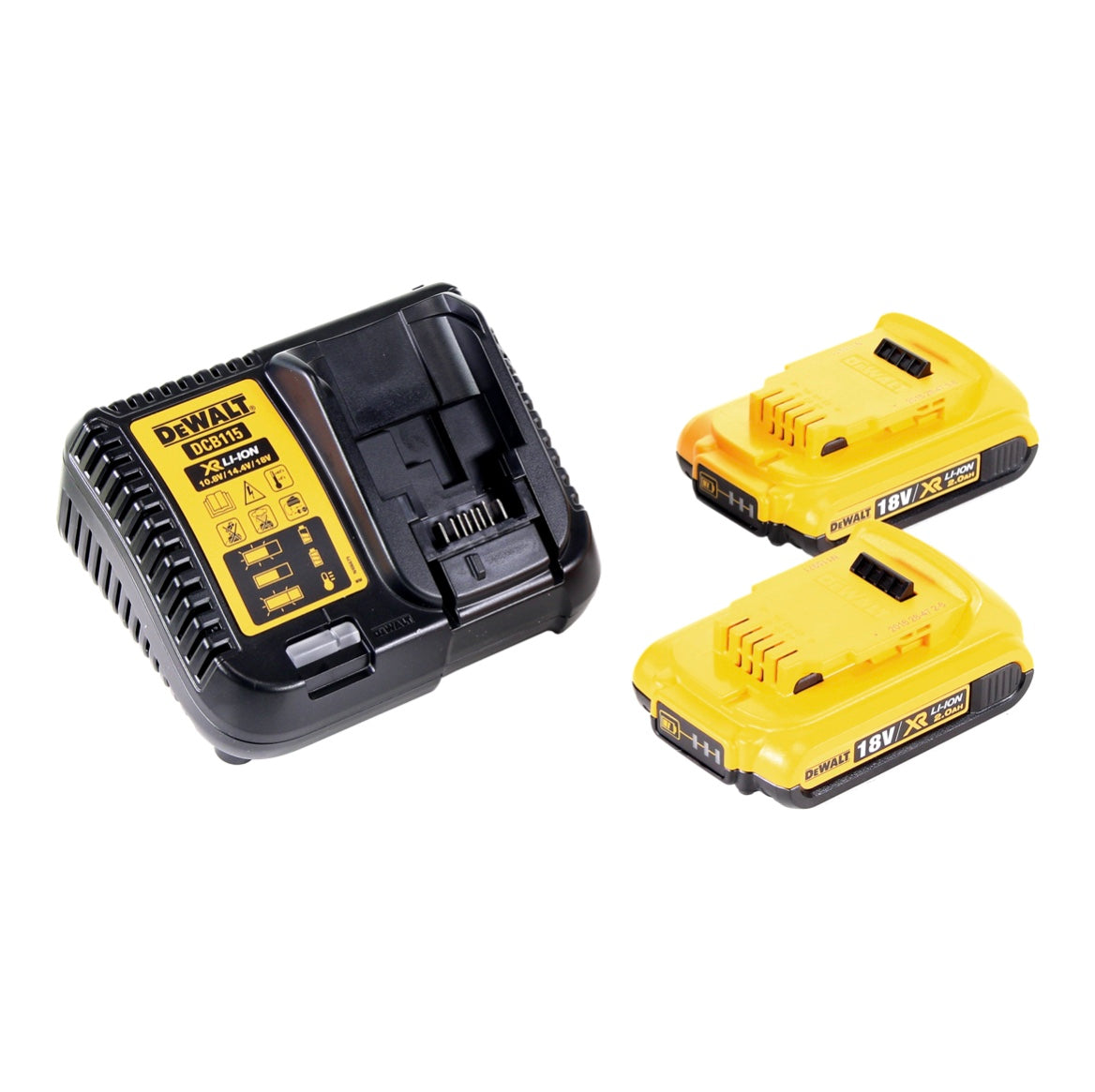 DeWalt DCS 391 D2D Scie circulaire sans fil 18 V 165 mm + 2x Batteries 2,0 Ah + Chargeur + Coffret D-Box