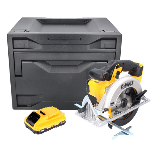 Scie circulaire sans fil DeWalt DCS 391 ND 18 V 165 mm + 1x batterie 3,0 Ah + D-Box - sans chargeur