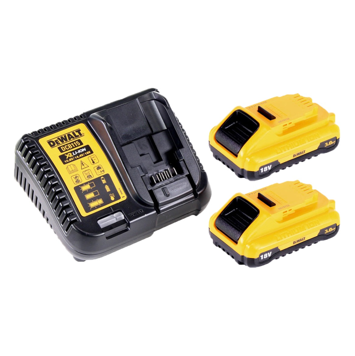 Scie circulaire sur batterie DeWalt DCS 391 L2D 18 V 165 mm + 2x batteries 3,0 Ah + chargeur + D-Box