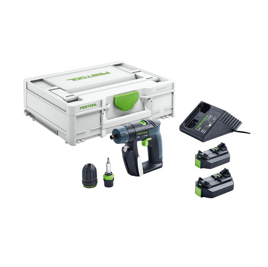 Festool CXS Li 2,6 Plus Akku Bohrschrauber 10,8 V ( 576092 ) 16 Nm + 2x 2,6 Ah Akku + Ladegerät + Systainer- Nachfolger von 564531 - Toolbrothers