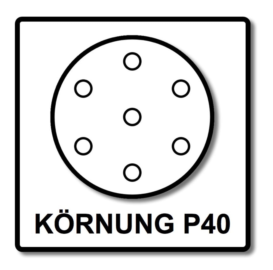 Festool STF D225/128 Schleifscheibe Granat P40 225 mm 25 Stk. ( 205653 ) für Langhalsschleifer PLANEX - Toolbrothers