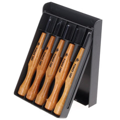 Shogun MIKISYO Power Grip Holz Schnitzmesser Kerbschnitzsatz / Zierschnitzsatz 5 tlg. Set ( PG-5 ) - Made in Japan - Toolbrothers