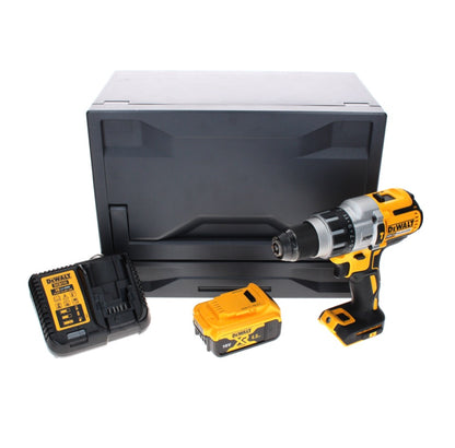 Perceuse à percussion sans fil DeWalt DCD 996 M1D 18 V 95 Nm sans balais + 1 batterie 4,0 Ah + chargeur + D-Box