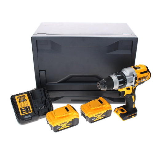 DeWalt DCD 996 P1D Perceuse-visseuse à percussion sans fil, sans balai, 18 V 95 Nm + 2x Batteries 5 Ah + Chargeur + Coffret D-Box