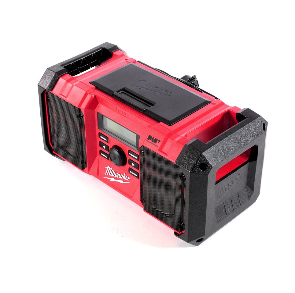 Milwaukee M18 JSR DAB+-402C Akku / Netz Radio Baustellenradio 18 V + 2x Akku 4,0 Ah + Ladegerät