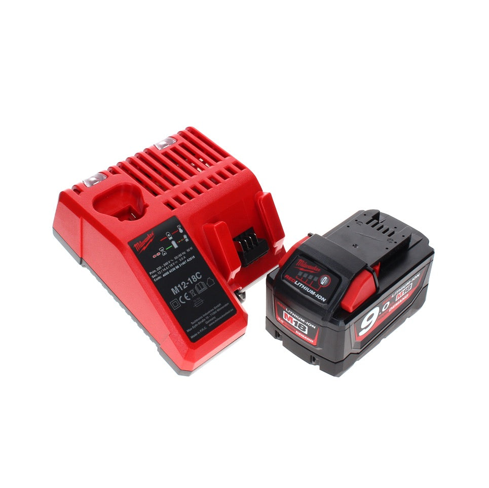 Milwaukee M18 JSR DAB+-901C Akku / Netz Radio Baustellenradio 18 V + 1x Akku 9,0 Ah + Ladegerät