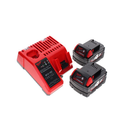 Cloueur à batterie Milwaukee M18 FFN-402C 18 V 50 - 90 mm sans balais + 2x batteries 4,0 Ah + chargeur + mallette