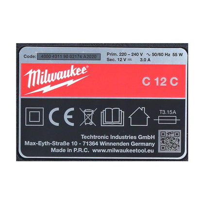 Milwaukee Akku Starter Set 12 V mit 1x Akku 1,5 Ah + M12 C12C Ladegerät