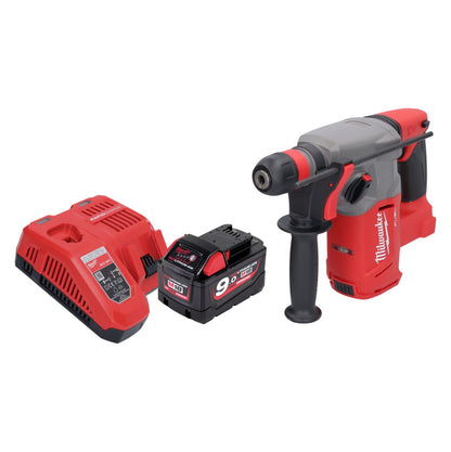 Marteau combiné à batterie Milwaukee M18 CHX-901 18 V 2,5 J SDS plus brushless + 1x batterie 9,0 Ah + chargeur