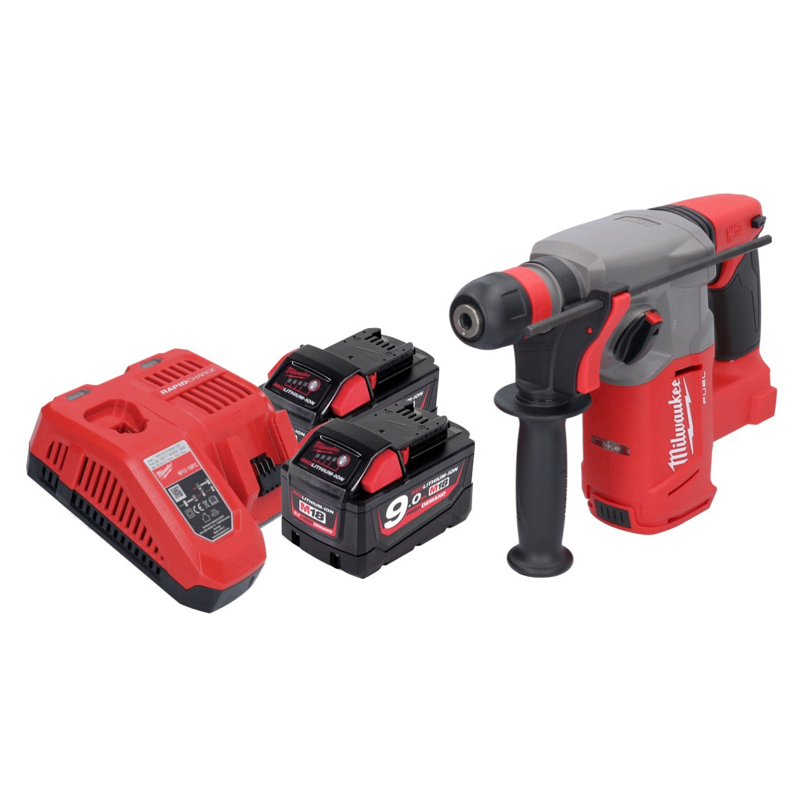 Milwaukee M18 CHX-902 Akku Kombihammer 18 V 2,5 J SDS plus Brushless + 2x Akku 9,0 Ah + Ladegerät