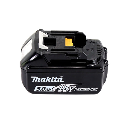 Cisaille à gazon sans fil Makita DUM 604 T1 18 V + rallonge de poignée avec rouleau + 1x batterie 5,0 Ah - sans chargeur