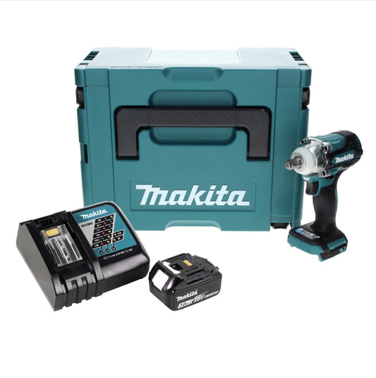 Makita DTW 300 RF1J Visseuse à chocs sans fil 18 V 330 Nm 1/2" Brushless + 1x Batterie 3,0 Ah + Chargeur + Makpac