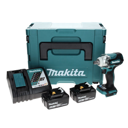 Makita DTW300RTJ Visseuse à percussion sans fil, sans balai, 1/2", 18V, 330 Nm + 2x Batteries 5,0 Ah + 1x Chargeur + 1x Makpac