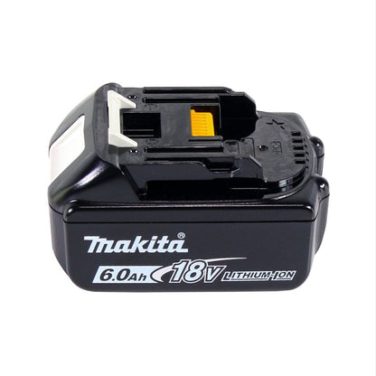 Cisaille à gazon sans fil Makita DUM 604 G1XJ 18 V avec lame de cisaille à herbe et arbustes + 1x batterie 6,0 Ah + Makpac - sans chargeur