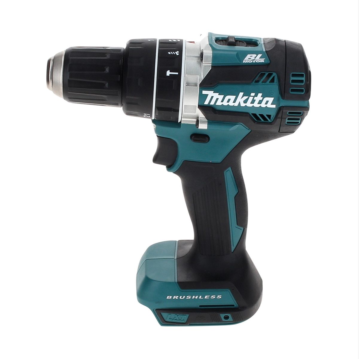 Makita DHP 484 F1TX perceuse à percussion sans fil 18 V 54 Nm sans balais + 1x batterie 3,0 Ah + jeu de 70 forets + coffret en aluminium TX - sans chargeur