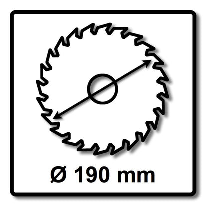 Makita CCF19045G SPECIALIZED EFFICUT Sägeblatt 190 x 30 x 1,0 mm 2 Stk. ( 2x B-68638 ) 45 Zähne für Holz - Toolbrothers