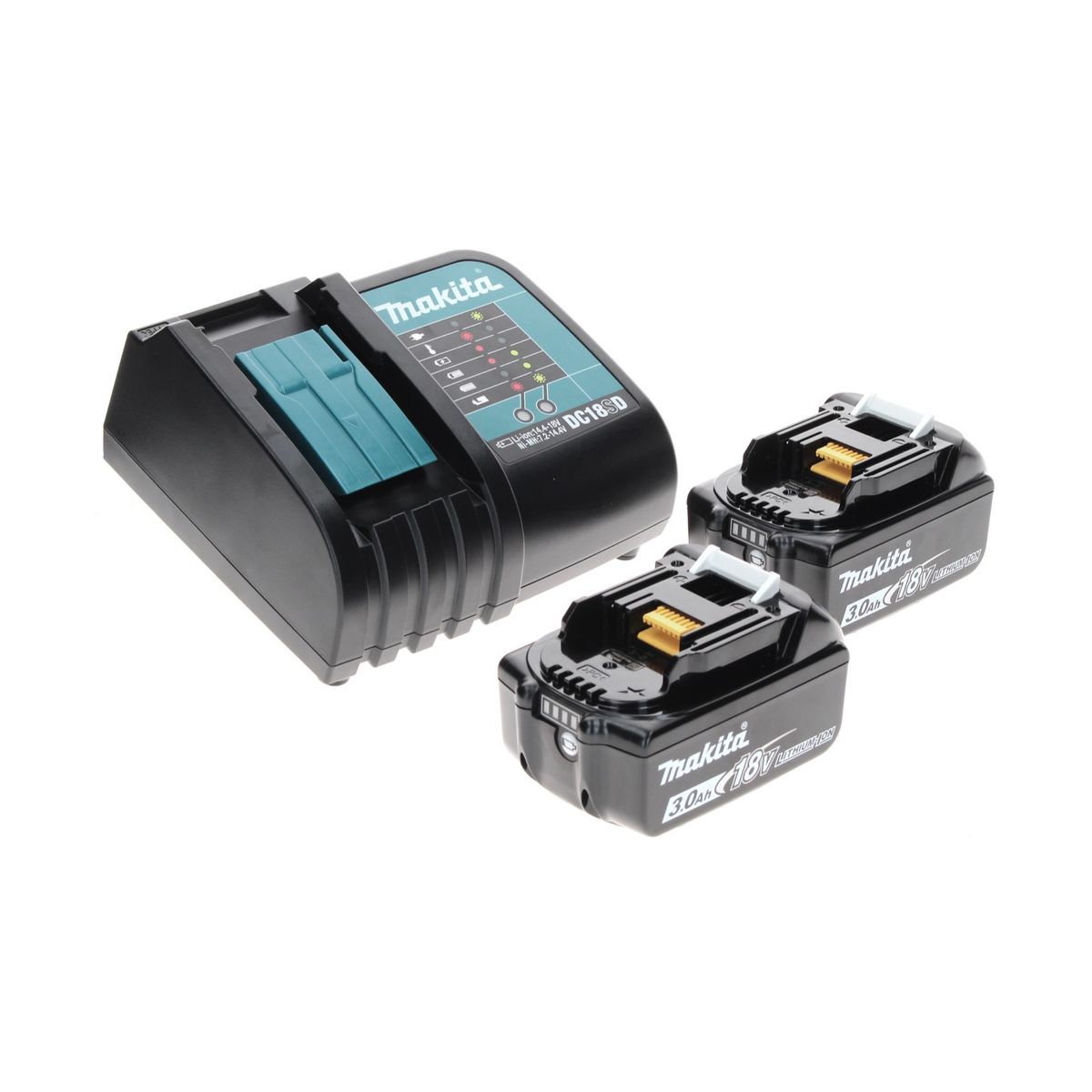 Makita DHP 456 SFTX perceuse à percussion sans fil 18 V 50 Nm + 2 batteries 3,0 Ah + chargeur + jeu de 70 forets + coffret en aluminium TX