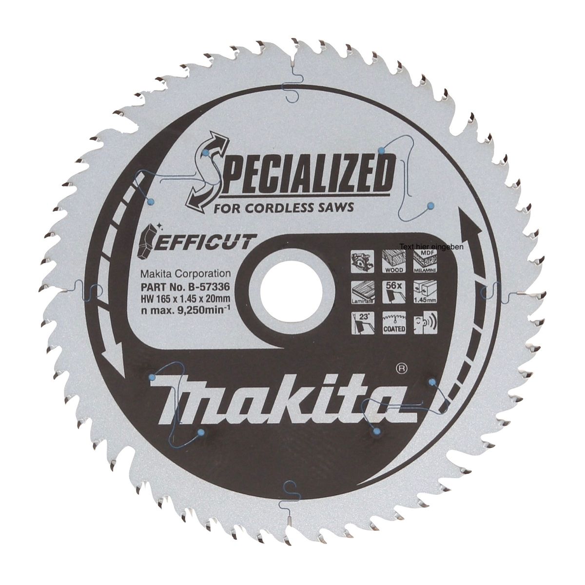 Makita DSP 600 ZJ Akku Tauchsäge 36 V (2x 18 V) Brushless + EFFICUT Kreissägeblatt + Makpac - ohne Akku, ohne Ladegerät