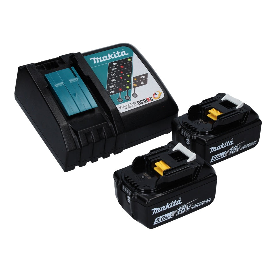 Tronçonneuse à batterie Makita DUC 306 RT 36 V (2x 18 V) sans balais 30 cm + 2x batteries 5,0 Ah + chargeur