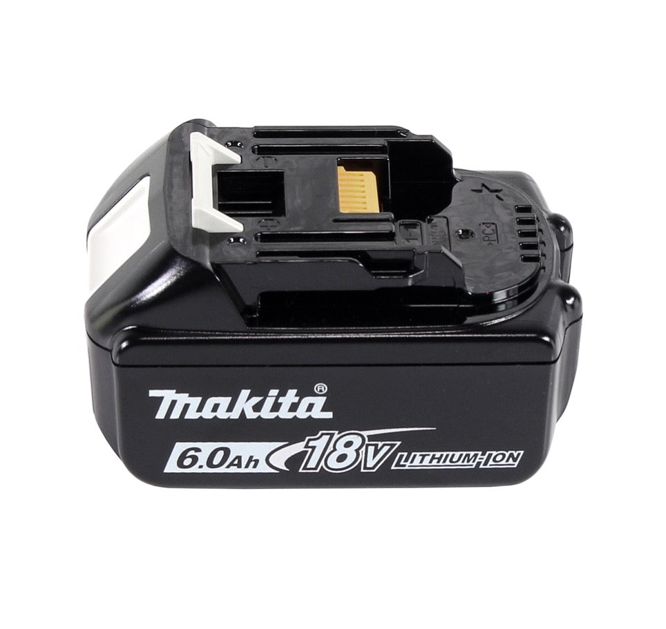 Makita DHP 485 G1TX Perceuse-visseuse à percussion sans fil 18 V 50 Nm Brushless + 1x Batterie 6,0 Ah + Jeu de 70 mèches + Mallette en aluminium TX - sans chargeur