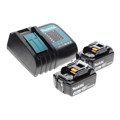 Makita DTD 152 SMTX Visseuse à chocs sans fil 18 V 165 Nm + 2x Batteries 4,0 Ah + Chargeur + Jeu de forets 70 pièces + Mallette en aluminium TX