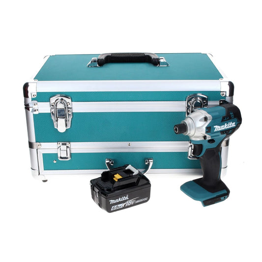 Makita DTD 156 G1TX Akku Schlagschrauber 18 V 155 Nm + 1x Akku 6,0 Ah + 70 tlg. Bit Bohrer Set + TX Alu Koffer - ohne Ladegerät