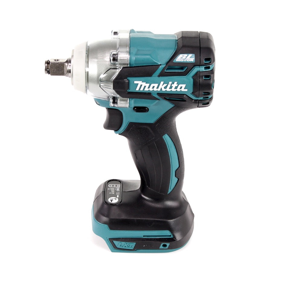 Makita DTW 285 SF1TX clé à chocs sans fil 18 V 280 Nm 1/2" sans balais + 1 batterie 3,0 Ah + chargeur + jeu de 70 forets + coffret en aluminium TX