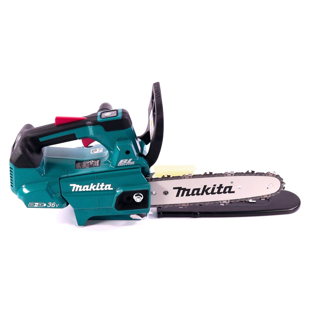 Makita DUC 256 RF Akku Kettensäge 36 V ( 2x 18 V ) Brushless 25 cm + 2x Akku 3,0 Ah + Ladegerät