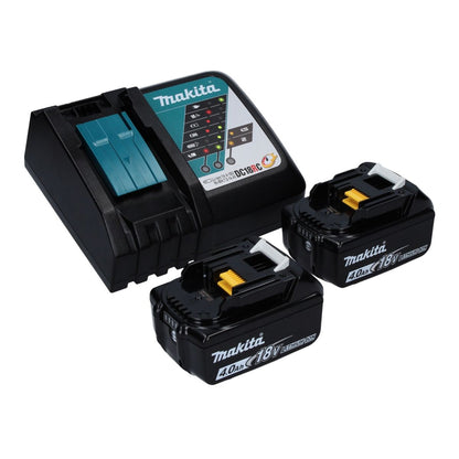 Tronçonneuse à batterie Makita DUC 256 RM 36 V (2x 18 V) sans balais 25 cm + 2x batterie 4,0 Ah + chargeur