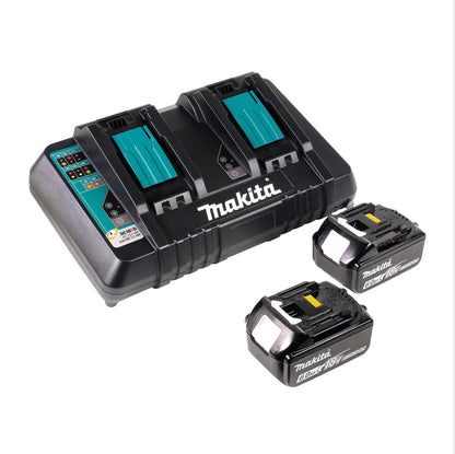 Tronçonneuse à batterie Makita DUC 256 PG 36 V (2x 18 V) sans balais 25 cm + 2x batteries 6,0 Ah + double chargeur