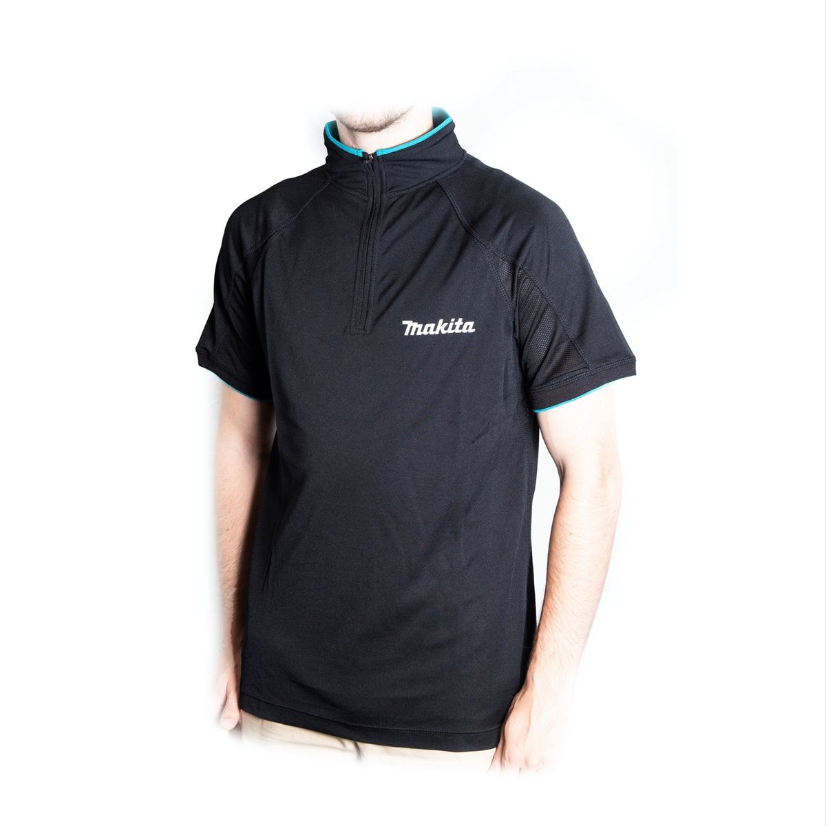 Makita Fahrrad Shirt T-Shirt Größe L 100% Polyester ( 98P138-L ) Farbe schwarz - Toolbrothers