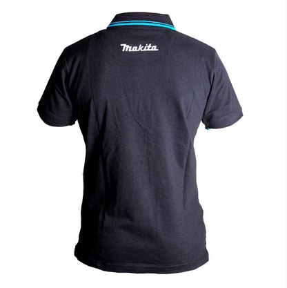 Makita T-shirt polo rugby - taille L 100% coton de couleur noir