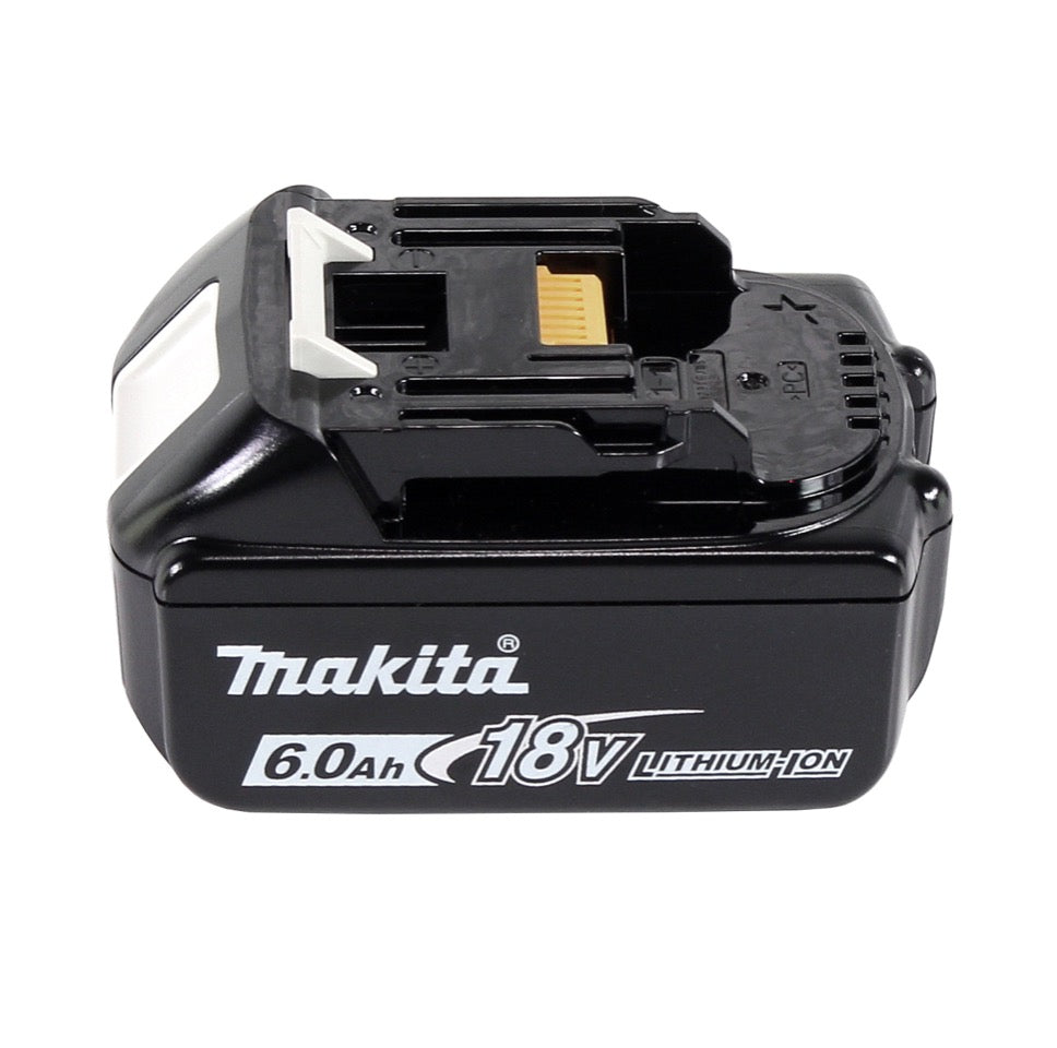 Makita DGA 506 G1J Meuleuse d'angle sans fil 18 V 125 mm brushless + 1x Batterie 6.0 Ah + Coffret Makpac - sans chargeur