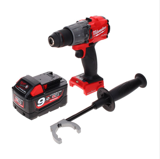 Milwaukee M18 ONEPD2-901 Perceuse à percussion sans fil 18 V 135 Nm Brushless One Key Bluetooth + 1x Batterie 9,0 Ah - sans chargeur