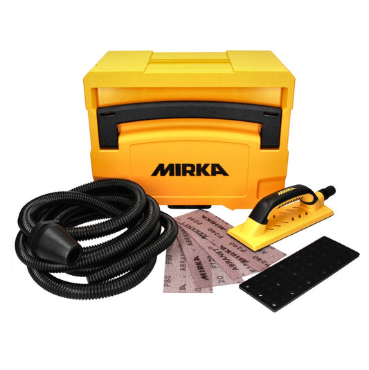 Mirka Handy Kit 80 x 230 mm + 40x bandes abrasives ABRANET + tuyau d'aspiration dans le systainer