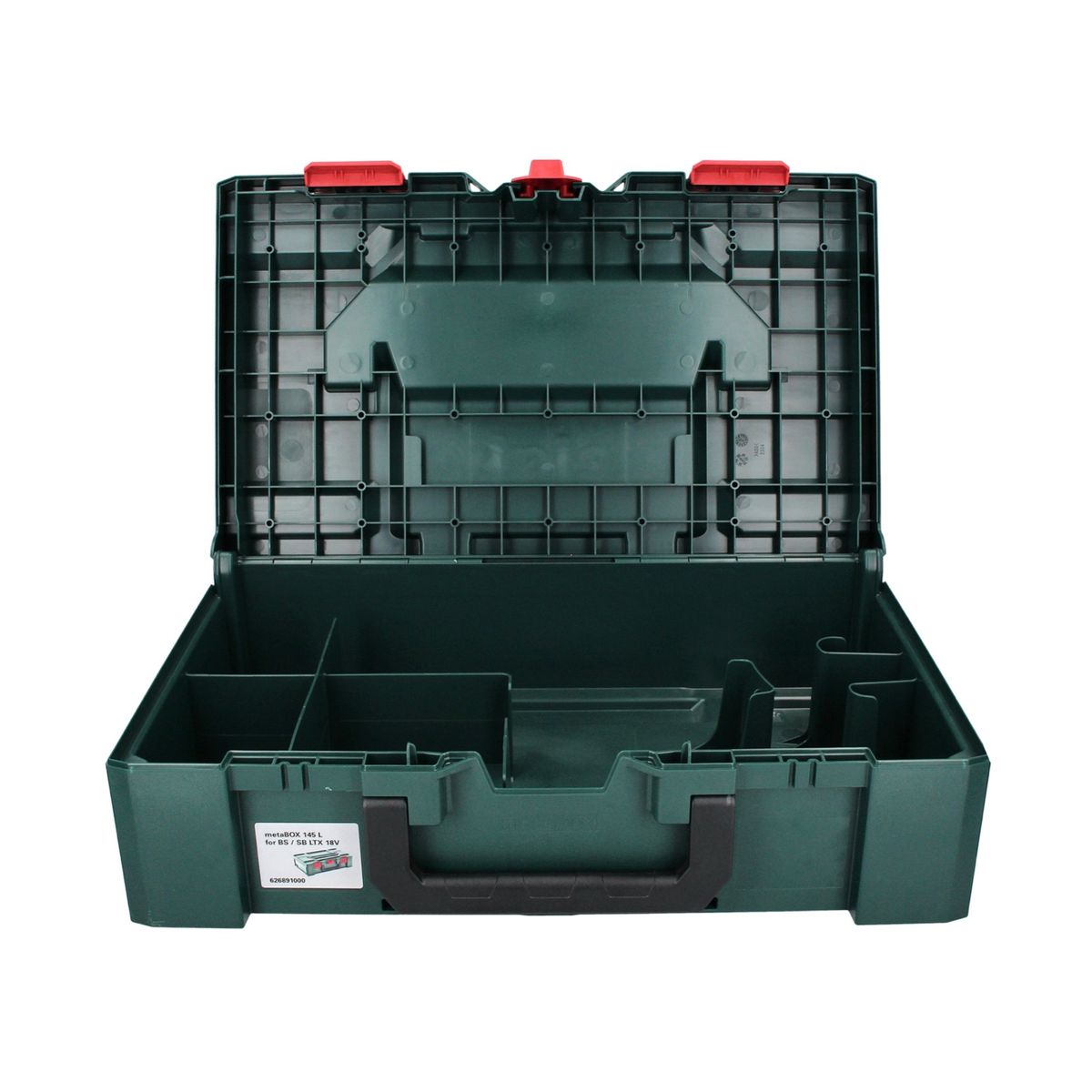 Metabo metaBOX 145 L ( 626891000 ) System Werkzeug Koffer für BS LTX und SB LTX aus Kunststoff Stapelbar