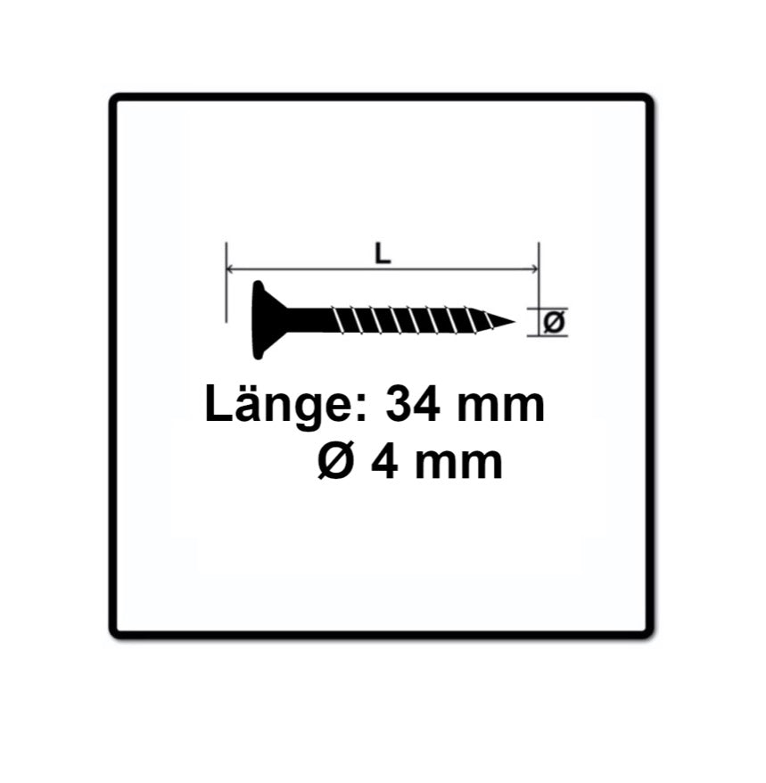 Vis à ardoise à tête spéciale SPAX 4,0 x 34 mm 500 pièces (35704015801001) Torx T-Star Plus T20 filetage partiel Wirox 4Cut