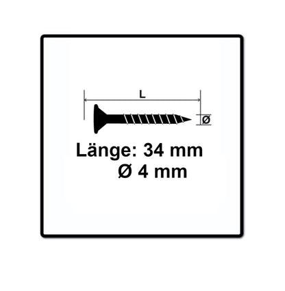 SPAX Sonderkopf Schieferschraube 4,0 x 34 mm 500 Stk. ( 35704015801001 ) Torx T-Star Plus T20 Teilgewinde Wirox 4Cut