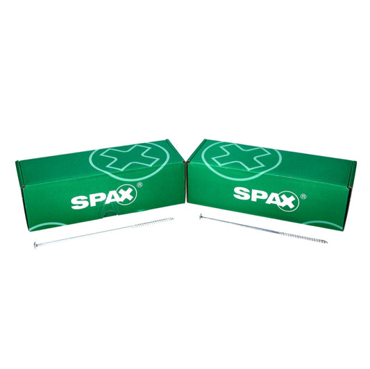 SPAX HI.FORCE Vis à bois 6,0 x 200 mm - Tête disque, Filetage partiel, Torx T-Star Plus T30, Wirox 4CUT, 50 pcs. ( 0251010602005 )