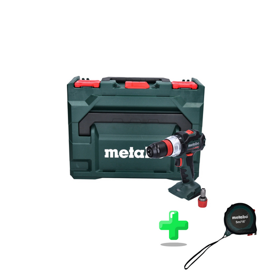 Metabo BS 18 LT BL Q Akku Bohrschrauber 18 V 75 Nm Brushless ( 602334840 ) + metaBOX + Metabo Maßband 5 Meter