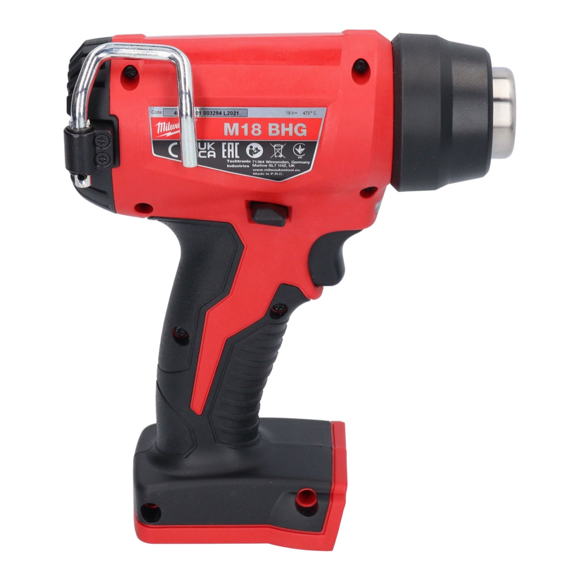 Milwaukee M18 BHG-401 Décapeur thermique sans fil 470 °C 18V + 1x Batterie 4,0Ah + Chargeur