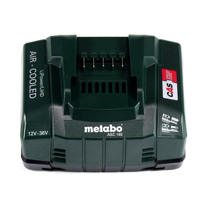 Kit de base Metabo 18 V 2x batterie 10,0 Ah LIHD + chargeur ASC 145 système CAS