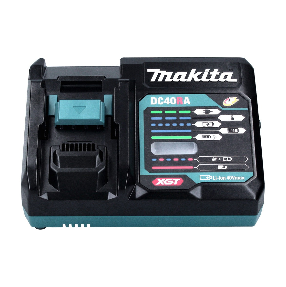 Makita Kit de démarrage batterie 40 V maxi + 1x Batterie (191B36-3) + Chargeur (191E07-8) + Adaptateur 18V (191C10-7)