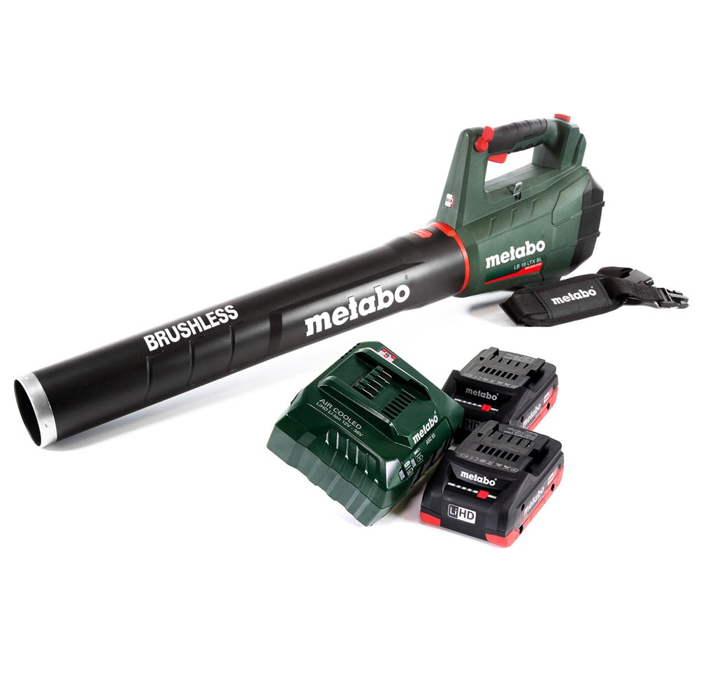 Metabo LB 18 LTX BL Akku Laubbläser 18 V Brushless + 2x Akku 4,0 Ah + Ladegerät