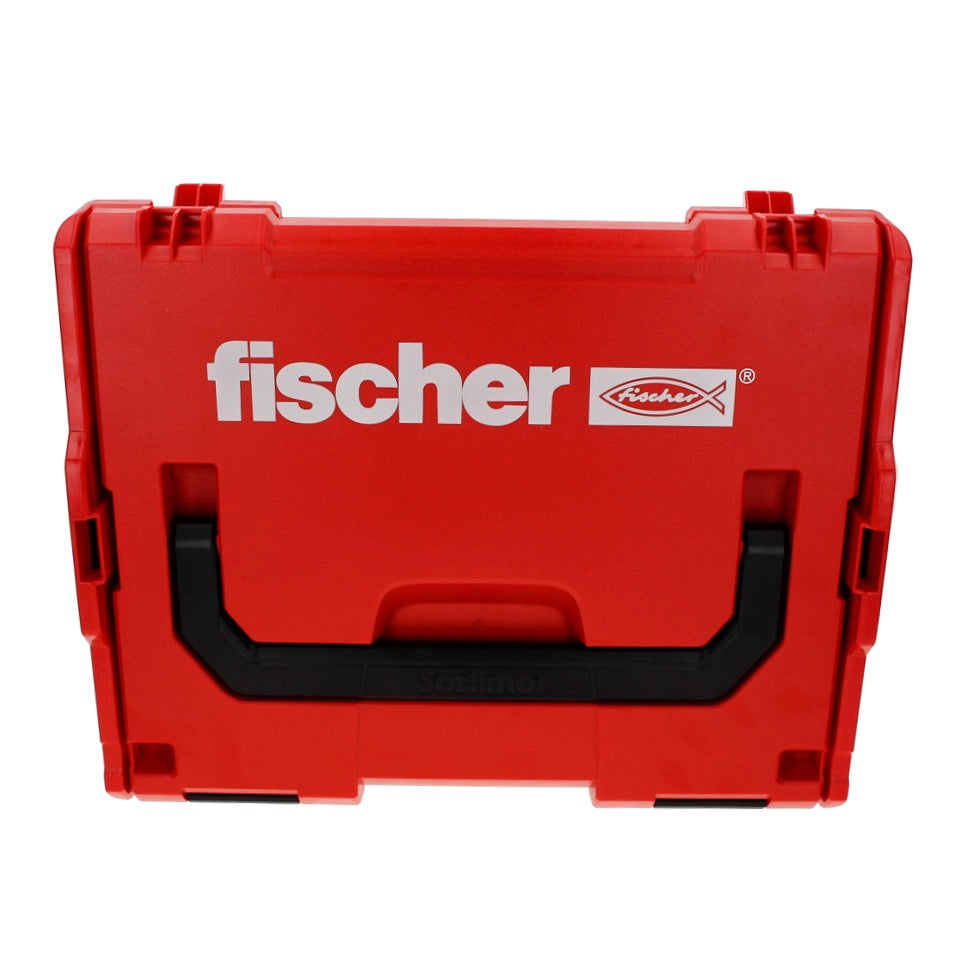 Fischer L-Boxx 102 Power Fast II Caisse à outils pour panneaux d'aggloméré, 1801 pcs. + L-Boxx tête fraisée avec filet complet Torx / filet partiel zingué, bleu passivé ( 558739 )