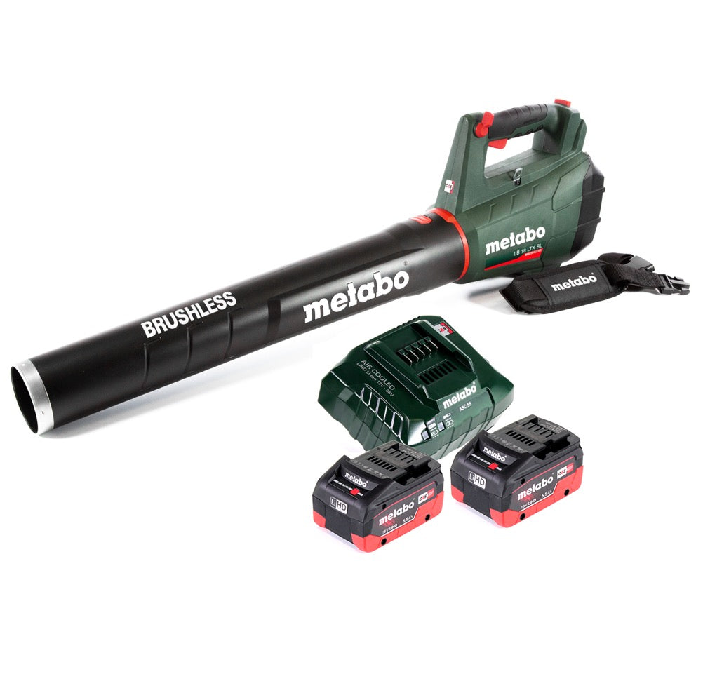 Metabo LB 18 LTX BL Souffleur de feuilles sans fil 18 V brushless + 2x Batteries 5,5 Ah + Chargeur