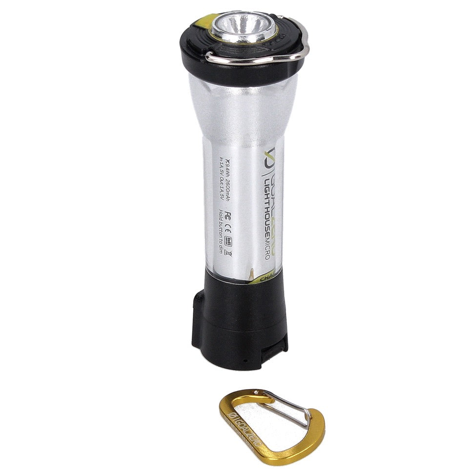 Goal Zero Lighthouse Mini Lampe de poche micro charge USB 120 / 150 Lumens IPX6, 2600 mAh (32008)