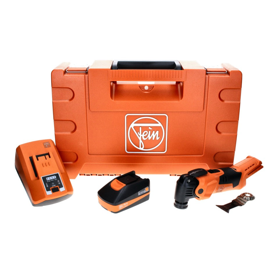 FEIN MultiMaster AMM 500 PLUS C Machine oscillante sans fil Starlock Plus 18 V + 1x Batterie 3,0 Ah + Chargeur + Coffret