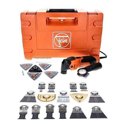 FEIN MultiMaster MM 500 PLUS TOP Machine oscillante sans fil Starlock Plus 350 W + Coffret + Set d'accessoires, 6 pcs.