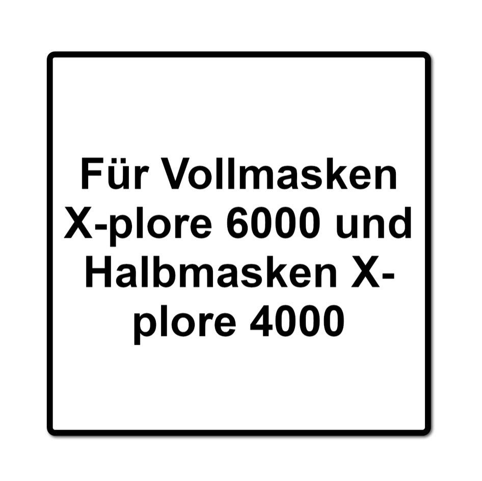 Dräger Rd40 Partikel Filter Set 4x P3 R ( 4x 6738932 ) für Vollmasken X-plore 6000 und Halbmasken X-plore 4000